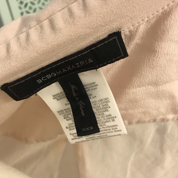 BCBGMaxAzria Kaley Silk Cascade Back Button Up Top - Picture 5 of 8